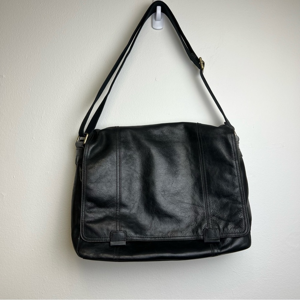 FOSSIL Leather Work Messenger Bag